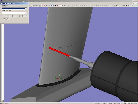 Measuring a blade