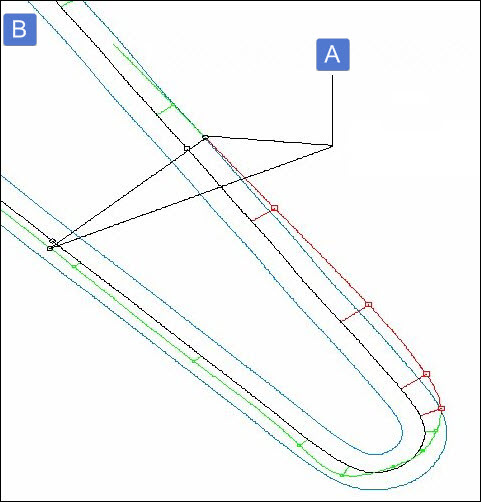 Example of edge thickness