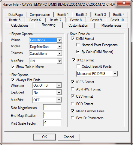 算法文件对话框报告标签页