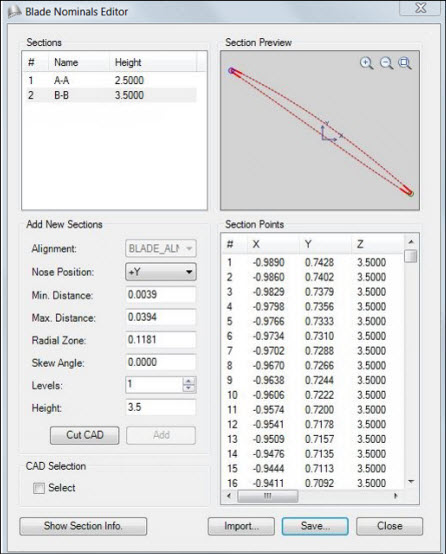 Blade 标称值编辑器对话框示例