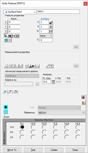 Surface Point auto feature