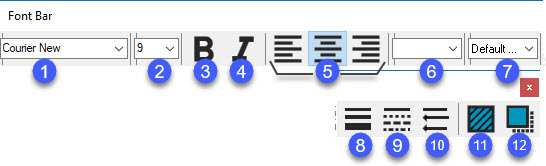 字型列