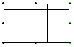 A Newly Inserted Grid Control Object