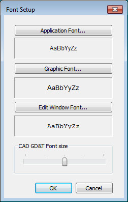 Change all the fonts dialog box