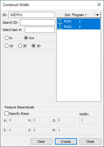 Constructing a Width Feature