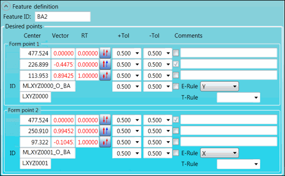 Example of BA feature Example of BA feature