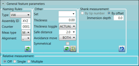 Tactile measurement options Tactile measurement options