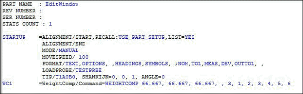 Example of Edit window for Simplified mode Edit window for Simplified mode