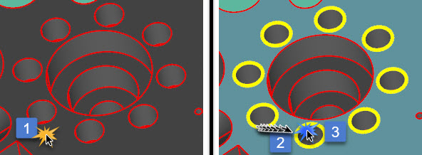 Example Creation of Multiple QuickFeature Circles Example Creation of Multiple QuickFeature Circles