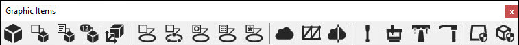 Graphic Items toolbar Graphic Items toolbar
