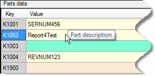 Tooltip example with Field Name Information