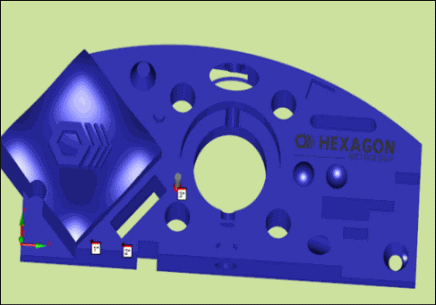 在 CAD 上标记的点 3