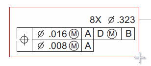 FCF 周围的矩形