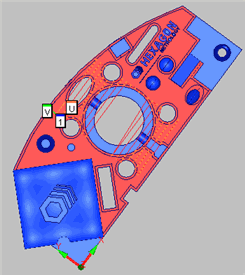 UV Scan on 2D Rotated Part