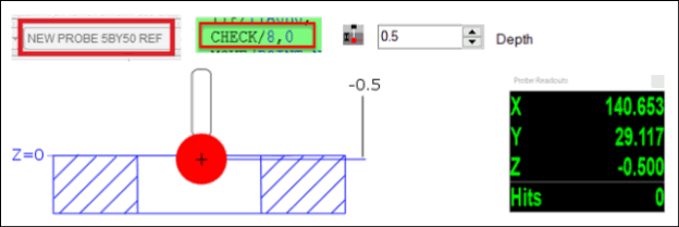 Calculating the "find hole" distance