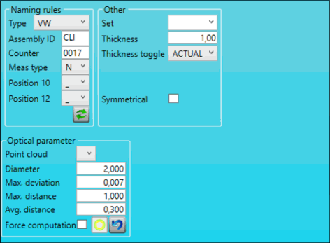 Optical measurement options Optical measurement options