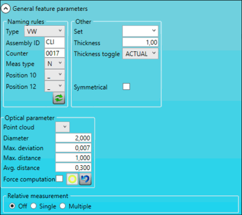 Optical measurement options Optical measurement options
