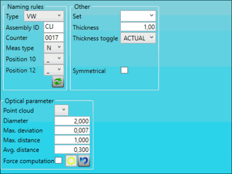 Optical measurement options Optical measurement options
