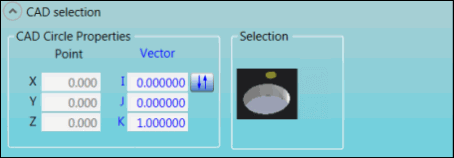 CD 特征的 CAD 选择组