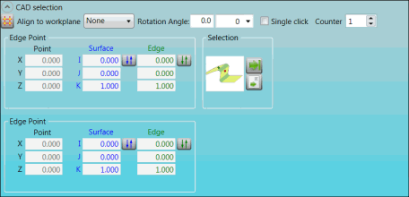 CAD selection group for BA feature