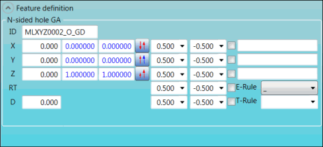 Feature definition group for GD feature