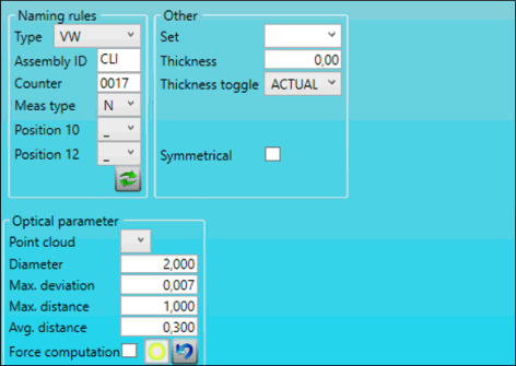 Optical measurement options Optical measurement options
