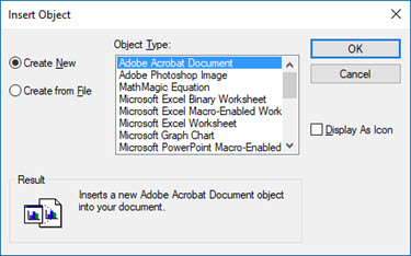 Nesne Ekle iletişim kutusu