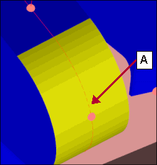 A. Incorrect CAD selection point