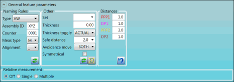 Tactile measurement options