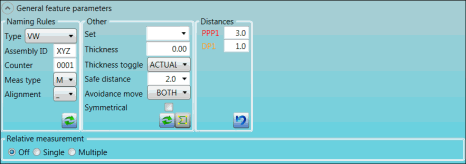 Tactile measurement options