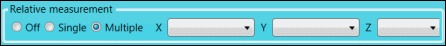 Relative Measurement area with Multiple option