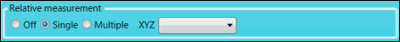 Relative measurement area with Single option