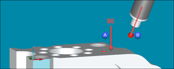 Yüzeye 90 dereceden az açı yapan prob Yüzeye 90 dereceden az açı yapan prob