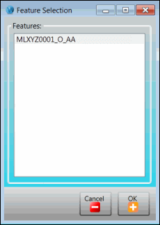 &Ouml;zellik Se&ccedil;imi iletişim kutusu