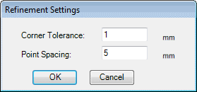 Refinement Settings dialog box