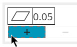 Plus sign to add lower segment