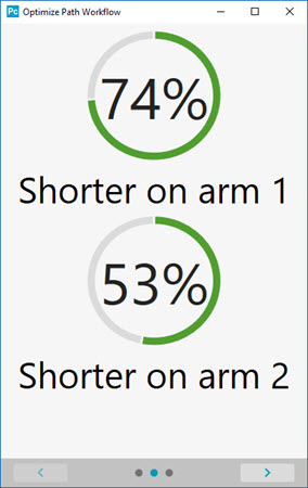 Optimize Path Dialog Box - Panel 2 - Multiple Arm Mode