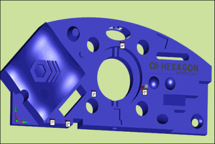 Points 4 and 5 marked on CAD