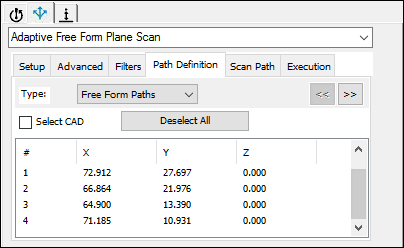 Sample Path Definition tab