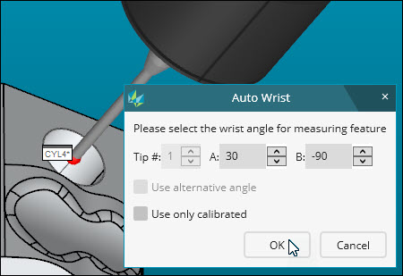 Auto Wrist with Recommended Wrist Angle