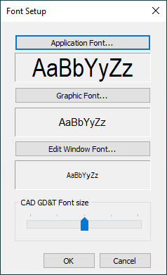 Change all the fonts dialog box