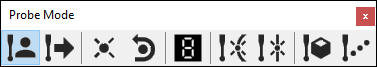 Probe Mode toolbar