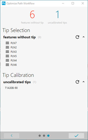 Optimize Path Workflow Dialog Box - Panel 3