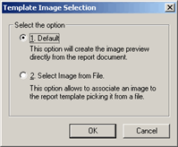 Template Image Selection dialog box