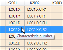 Example of a tooltip that shows the K-field's field name