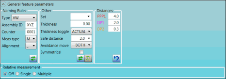 Tactile measurement options