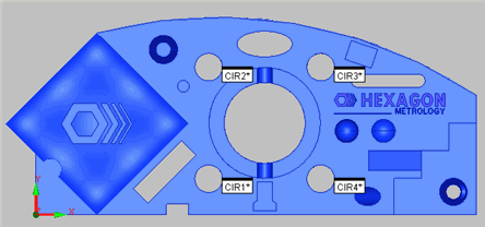 Creare una routine di misurazione che misuri quattro cerchi